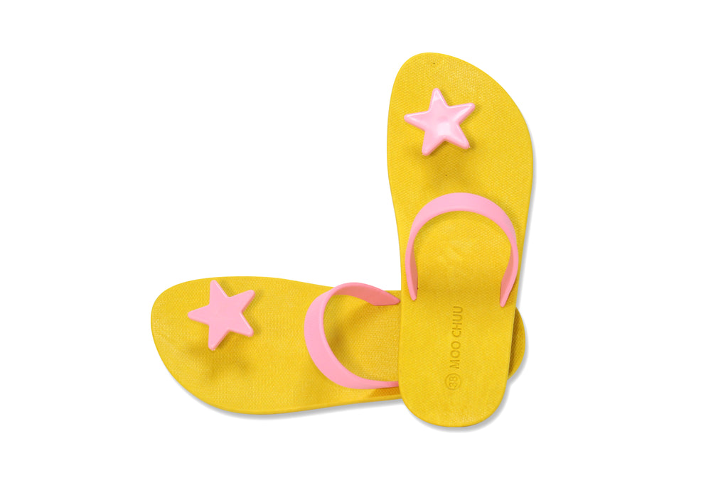 Sweety Star Yellow Sole Light Pink Strap
