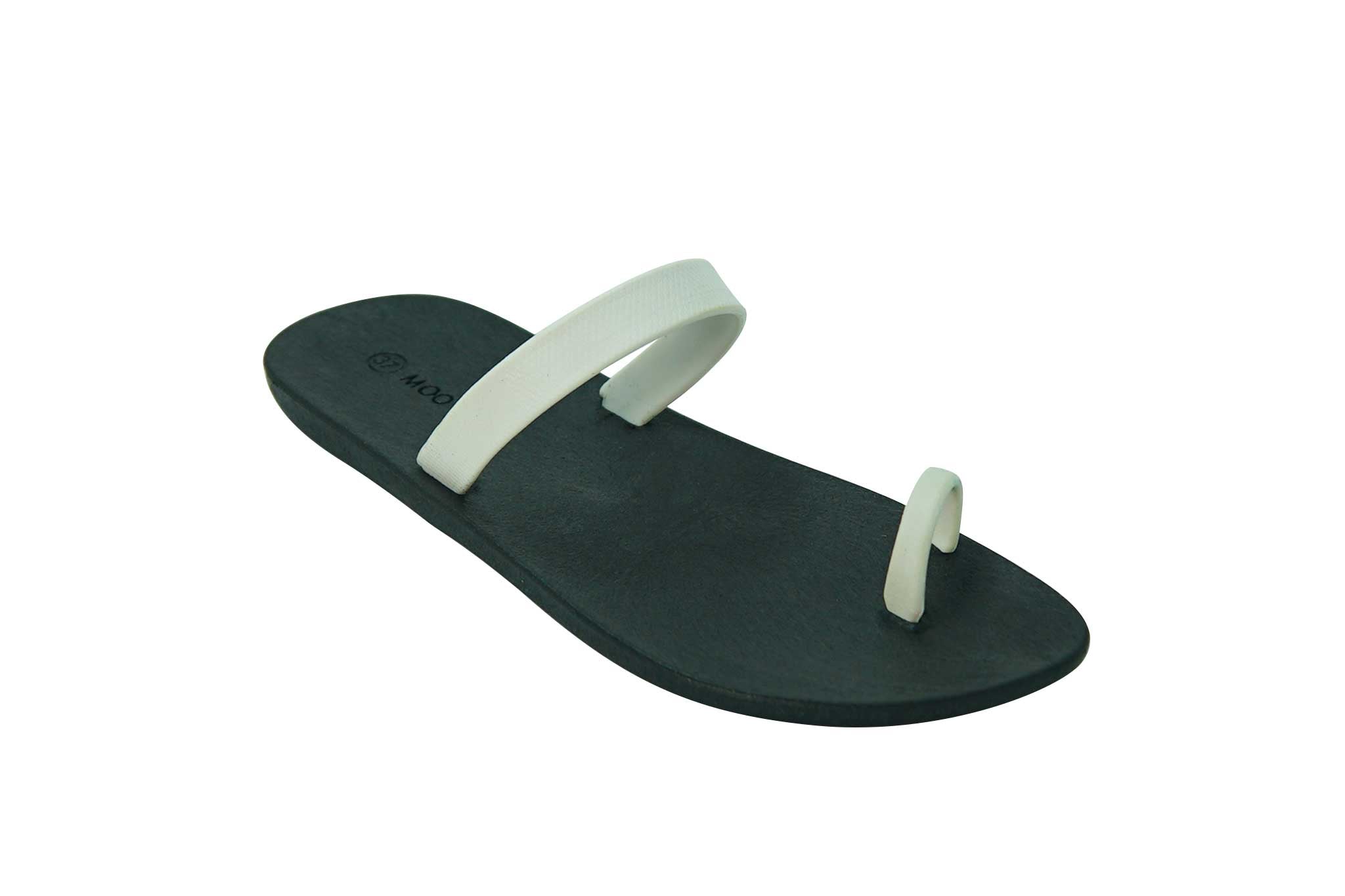 Sweety Pop Black Sole White Strap