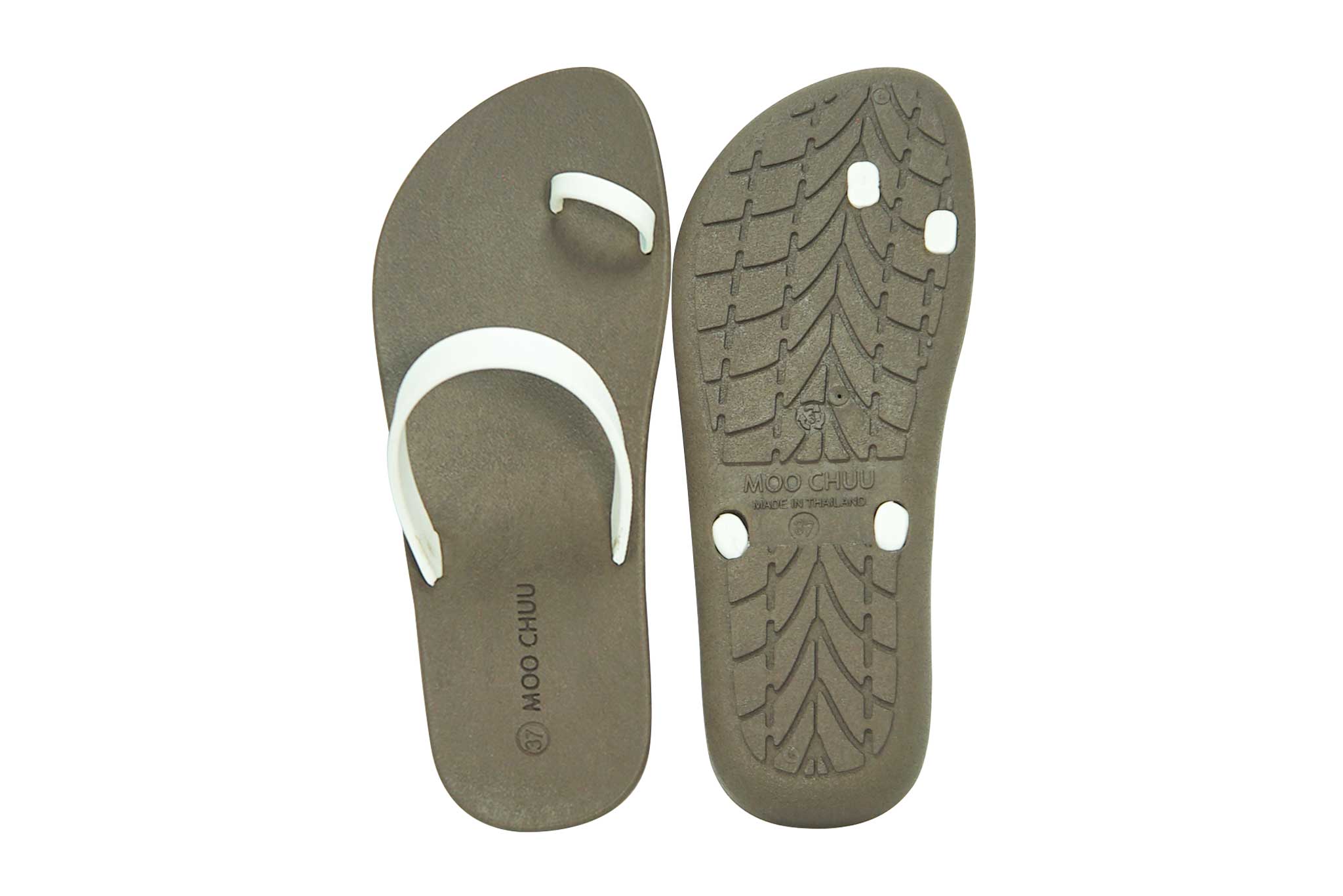 Sweety Pop Brown Sole White Strap