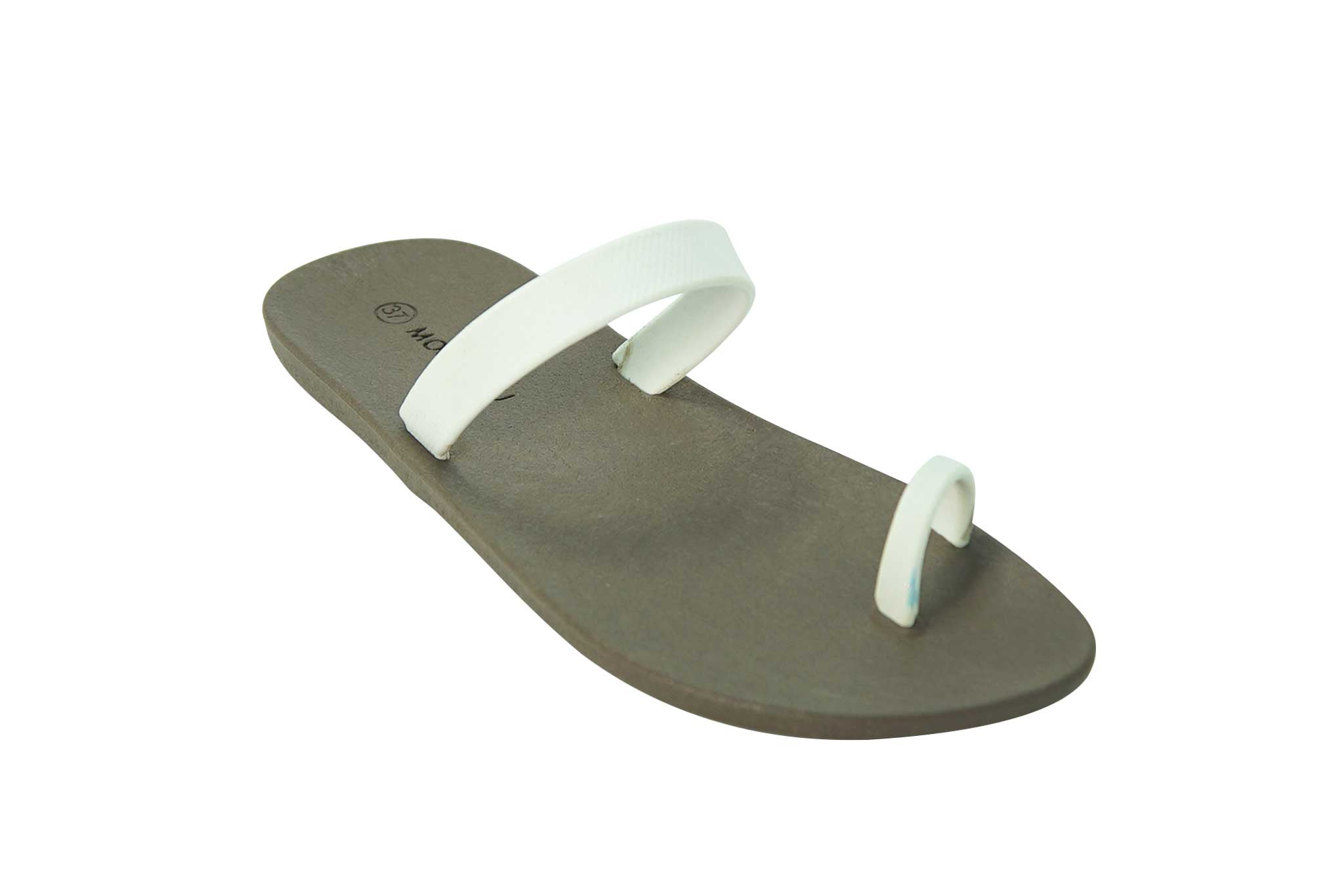 Sweety Pop Brown Sole White Strap