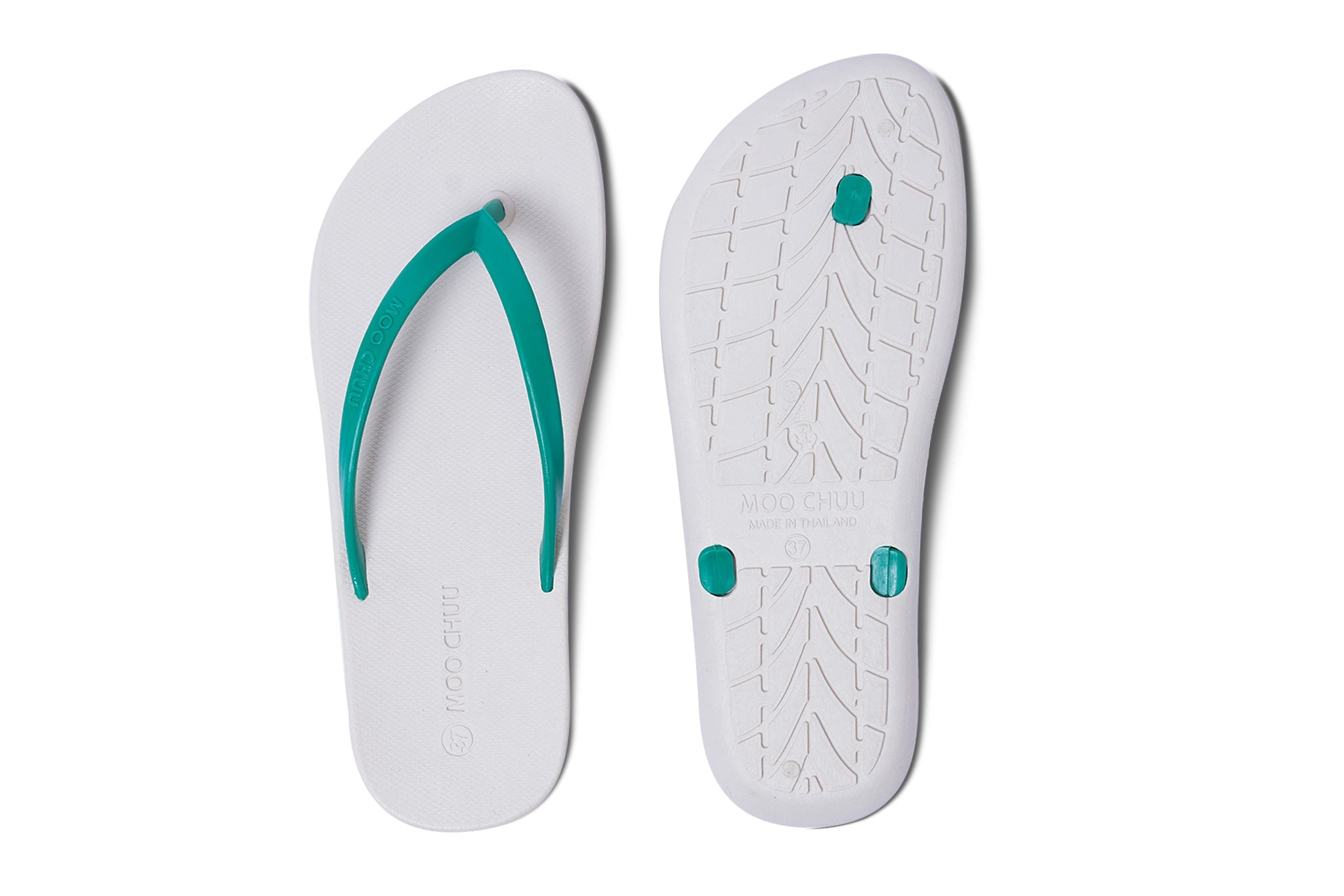 Dali Flippy White Sole Green Strap