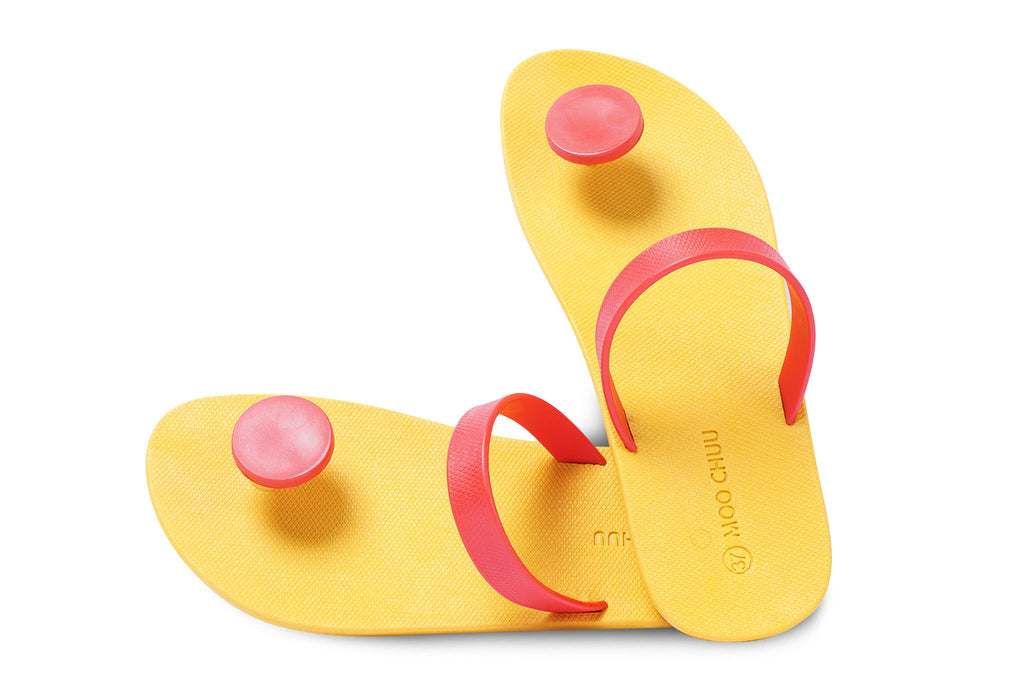Sweety Dot Yellow Sole Red Strap