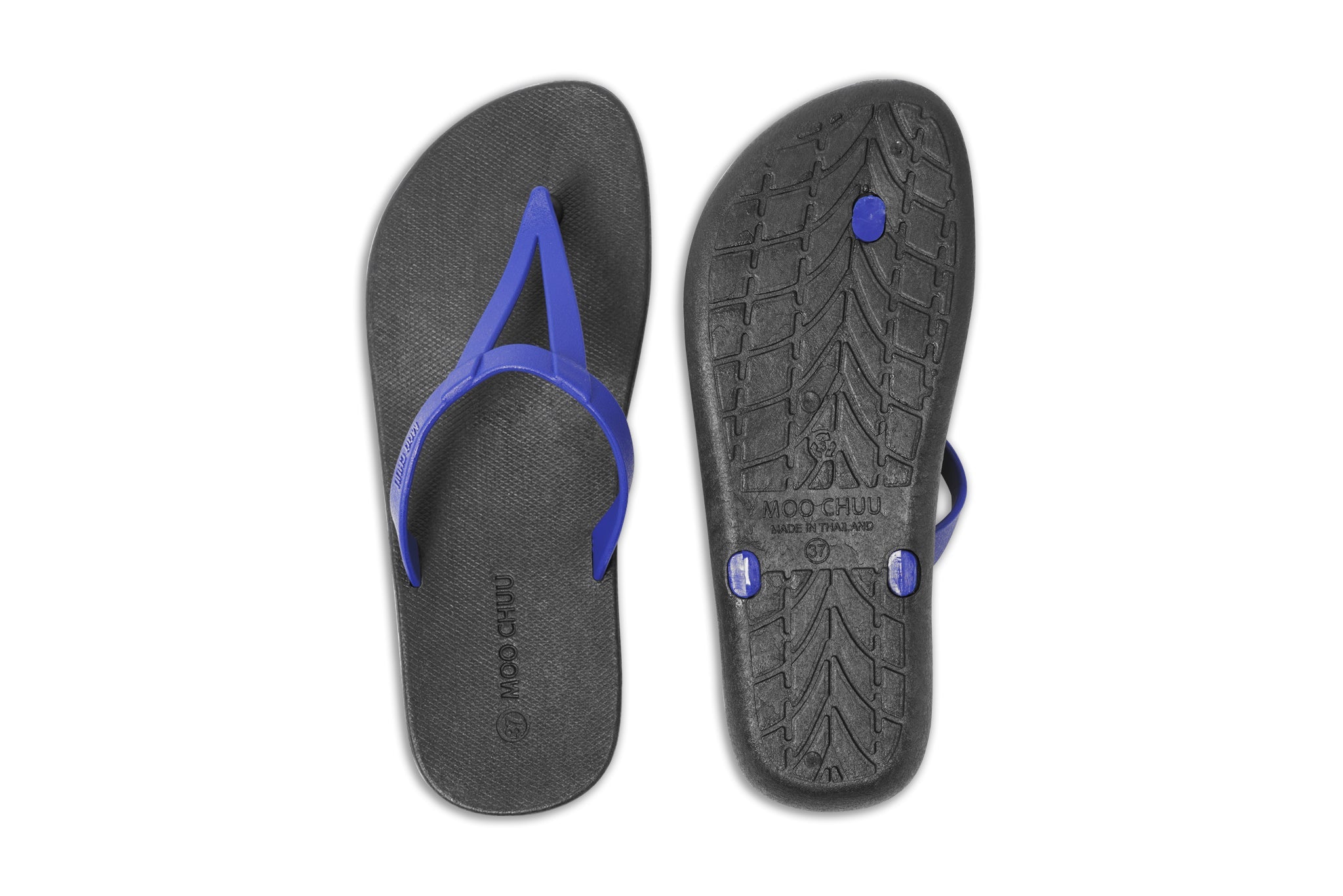 Eiffel Black Sole Blue Strap