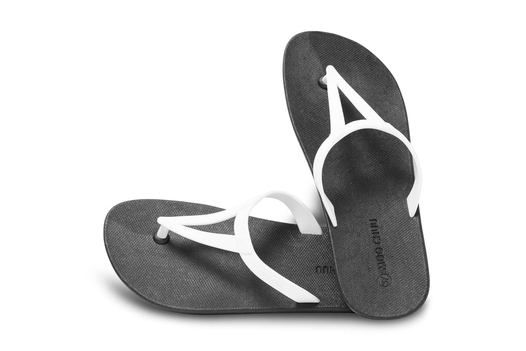 Eiffel Black Sole White Strap