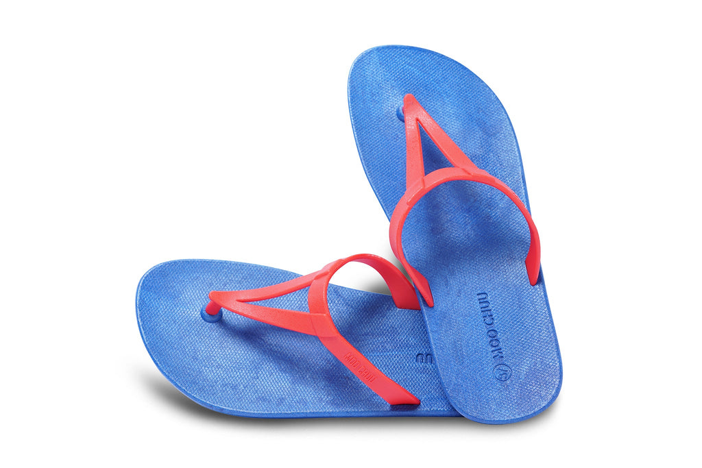 Eiffel Blue Sole Red Strap