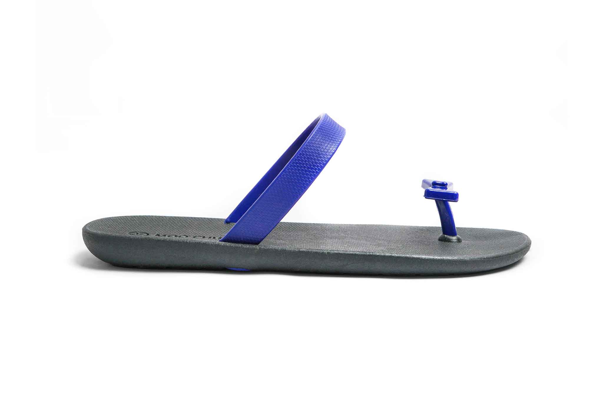 Sweety Bow Black Sole Blue Strap