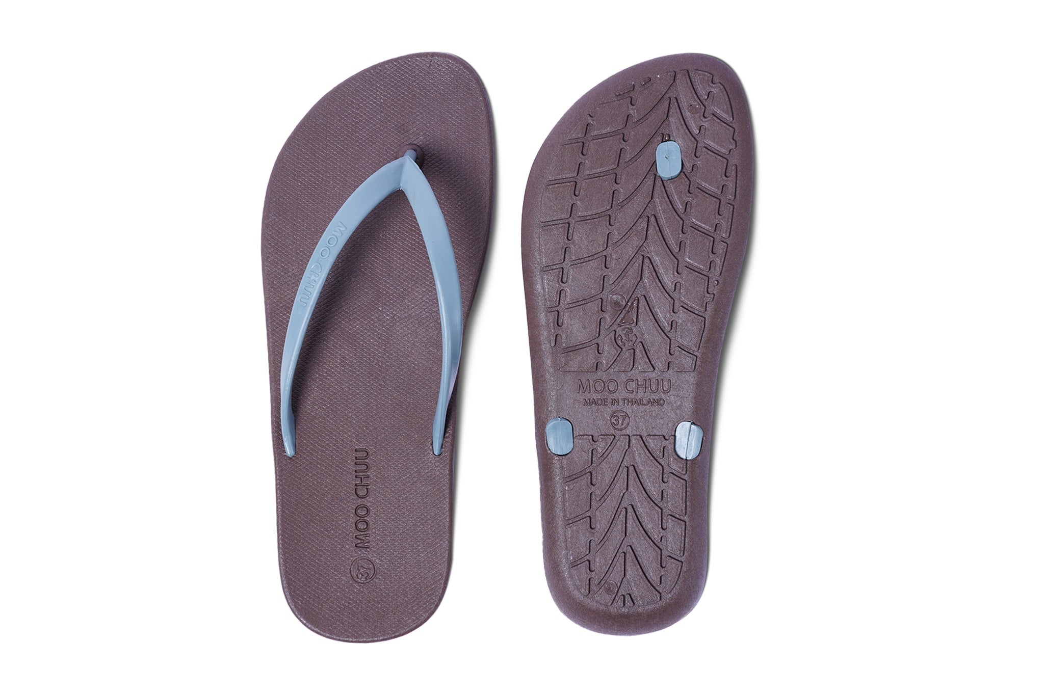 Dali Flippy Brown Sole Grey Strap