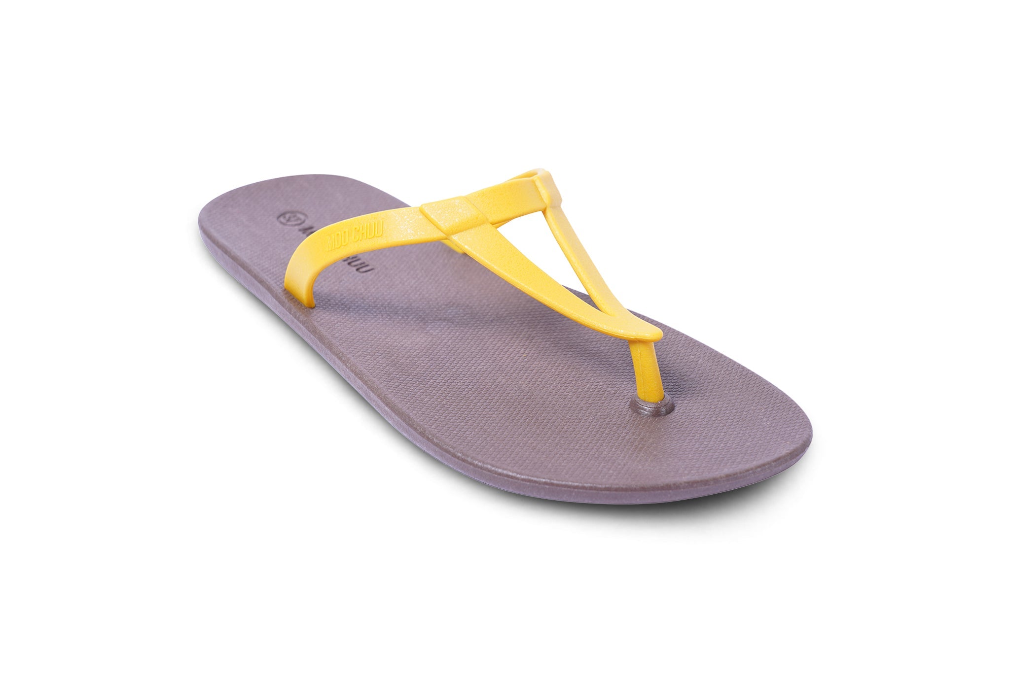 Eiffel Brown Sole Yellow Strap