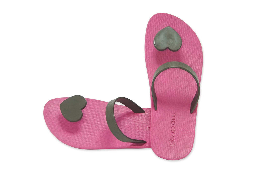 Sweety Heart Pink Sole Black Strap