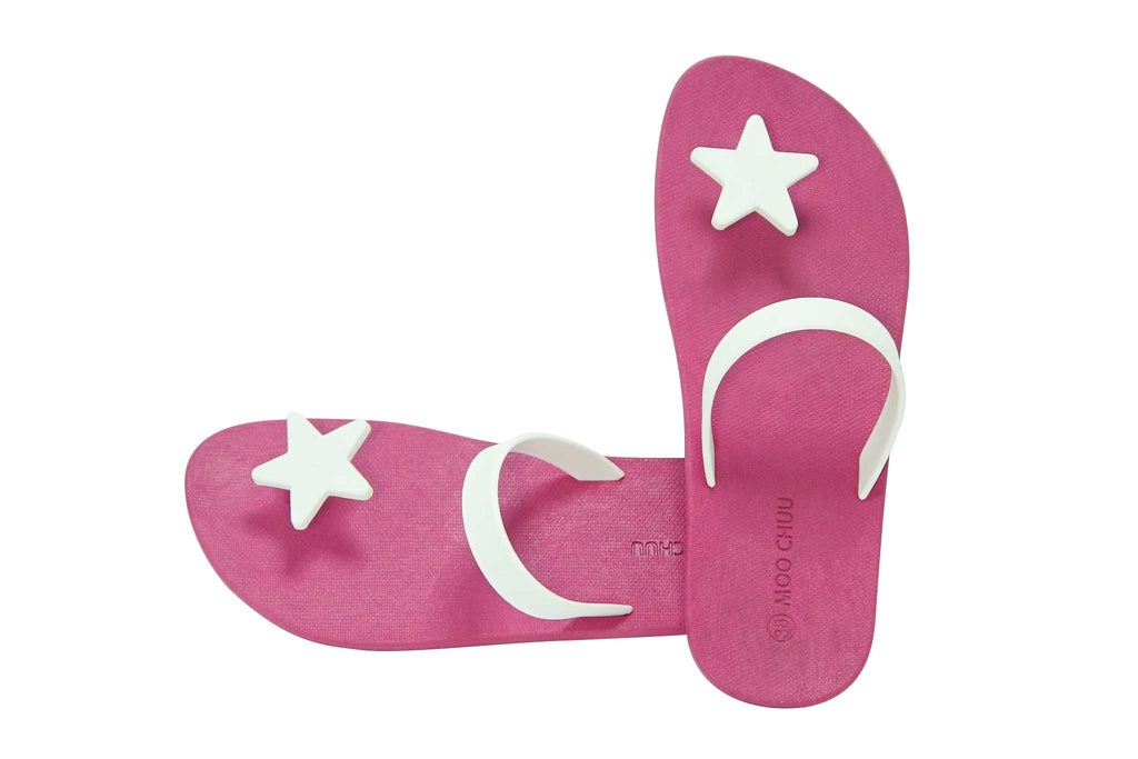 Sweety Star Pink Sole White Strap