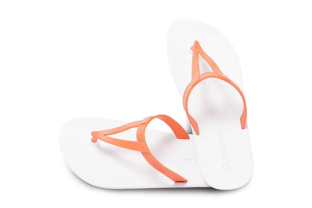 Eiffel White Sole Orange Strap