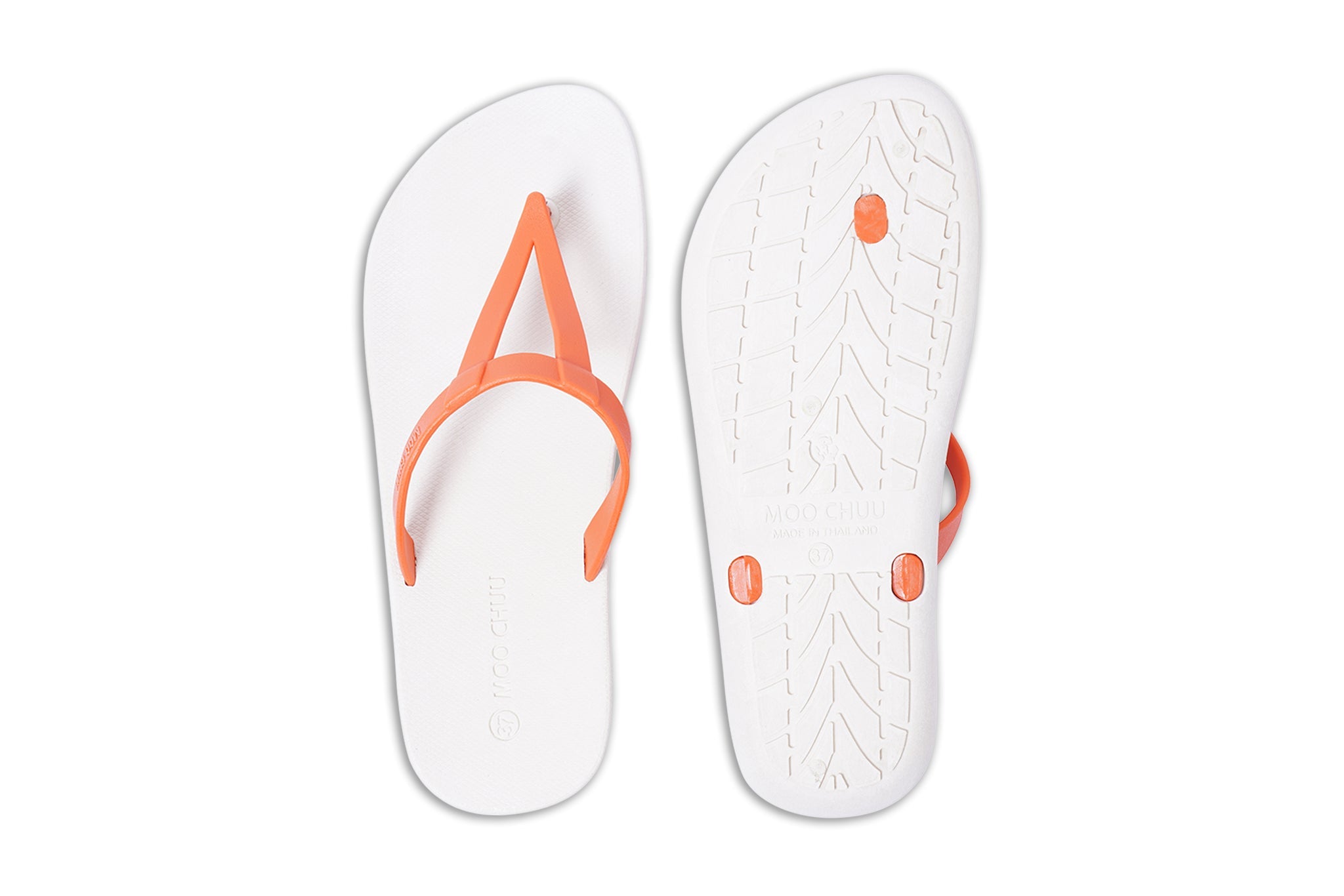 Eiffel White Sole Orange Strap