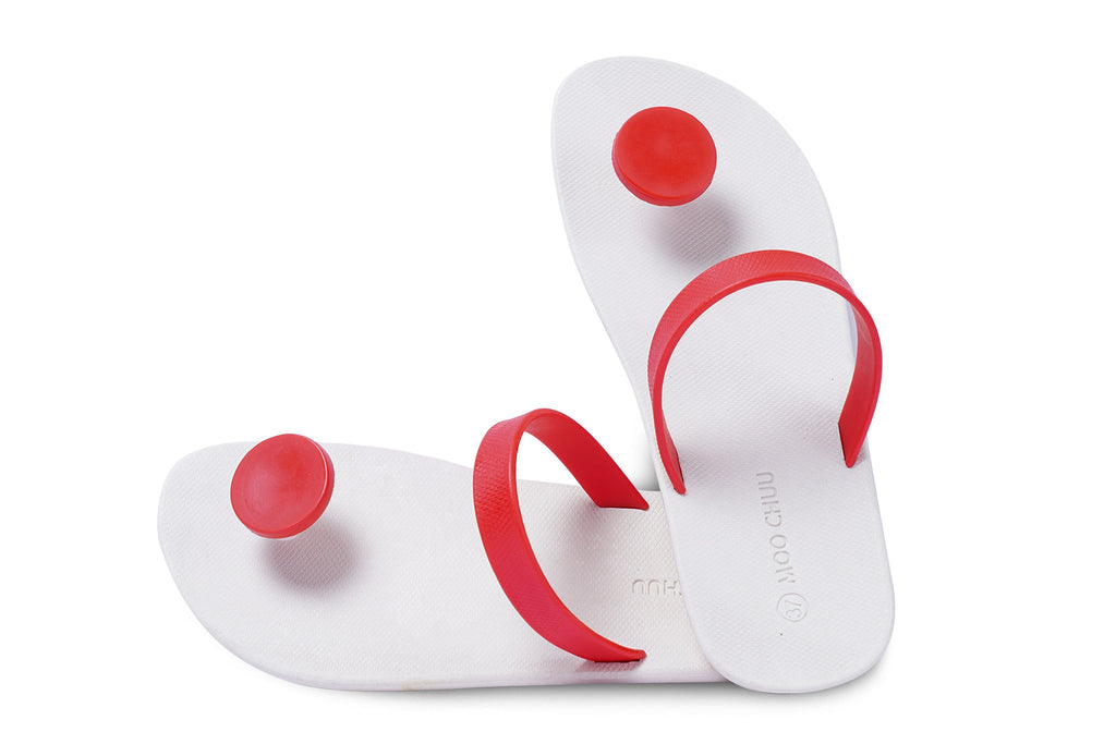 Sweety Dot White Sole Red Strap