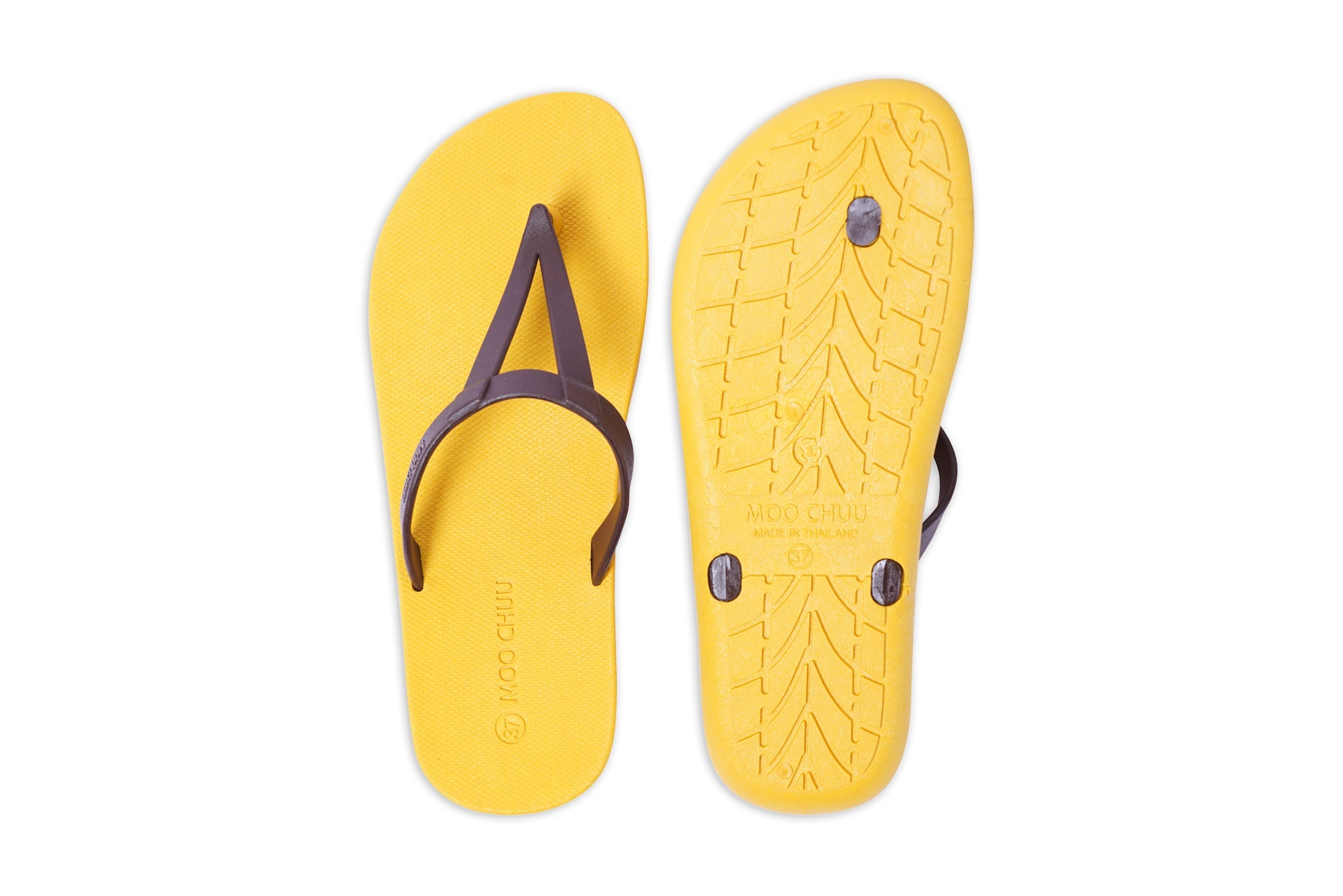 Eiffel Yellow Sole Brown Strap